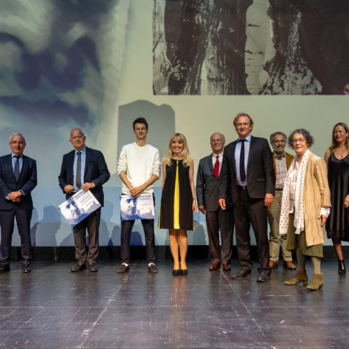 Vue d'ensemble des memebres du Jury du Grand Prix et du Prix Jeune Audiberti avec les lauréats